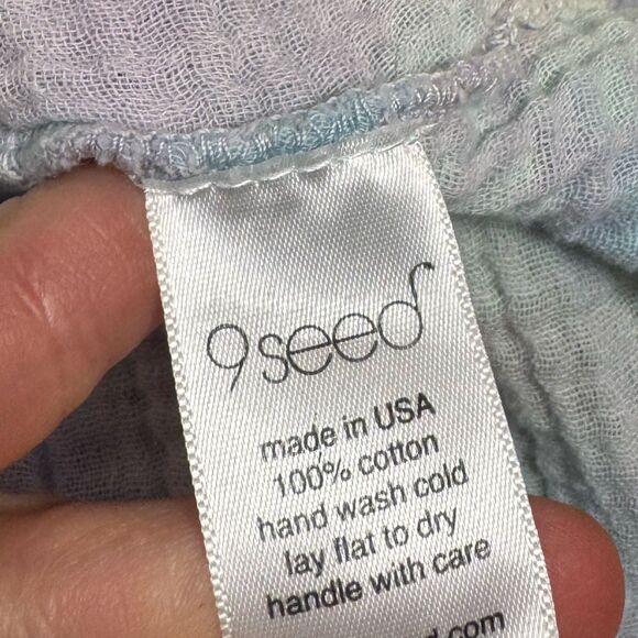 9seed TUNISIA short sleeve caftan in lightweight gauze tie dye one size - Picture 3 of 4